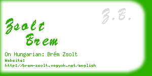 zsolt brem business card