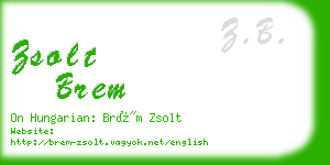 zsolt brem business card